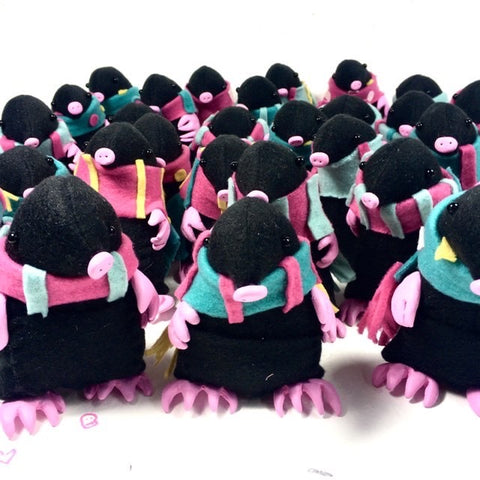 Twrch - handcrafted festive moles